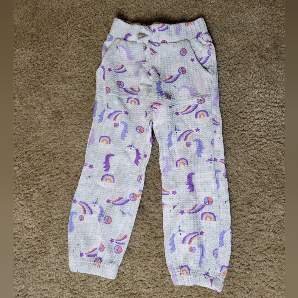 Garanimals 4T Unicorn Rainbow Pajama Joggers